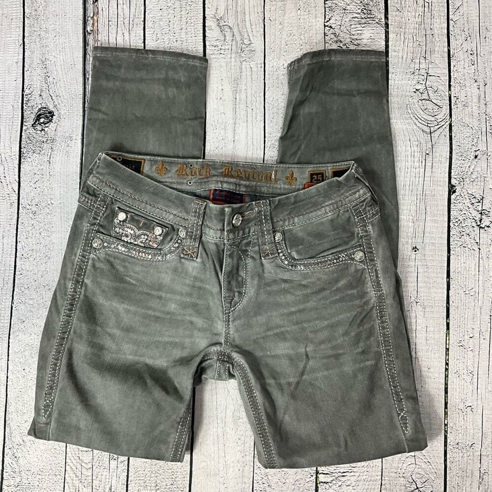 ROCK REVIVAL Baris Crop Jeans
